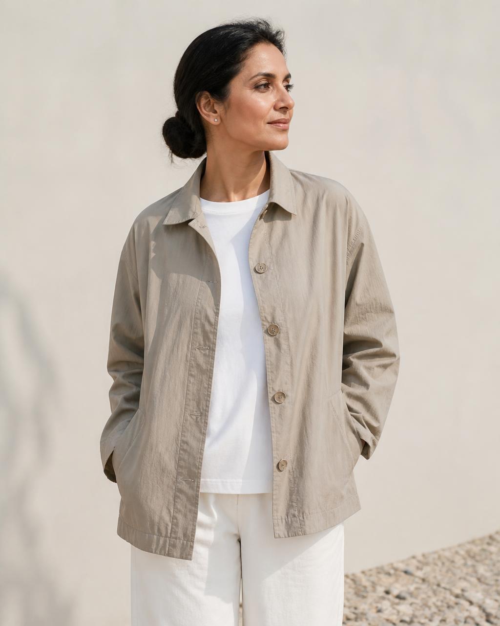 Light Jacket in Stone